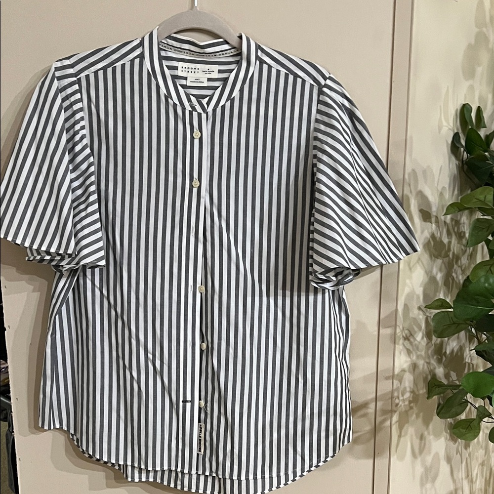 kate spade Black and White Striped Blouse